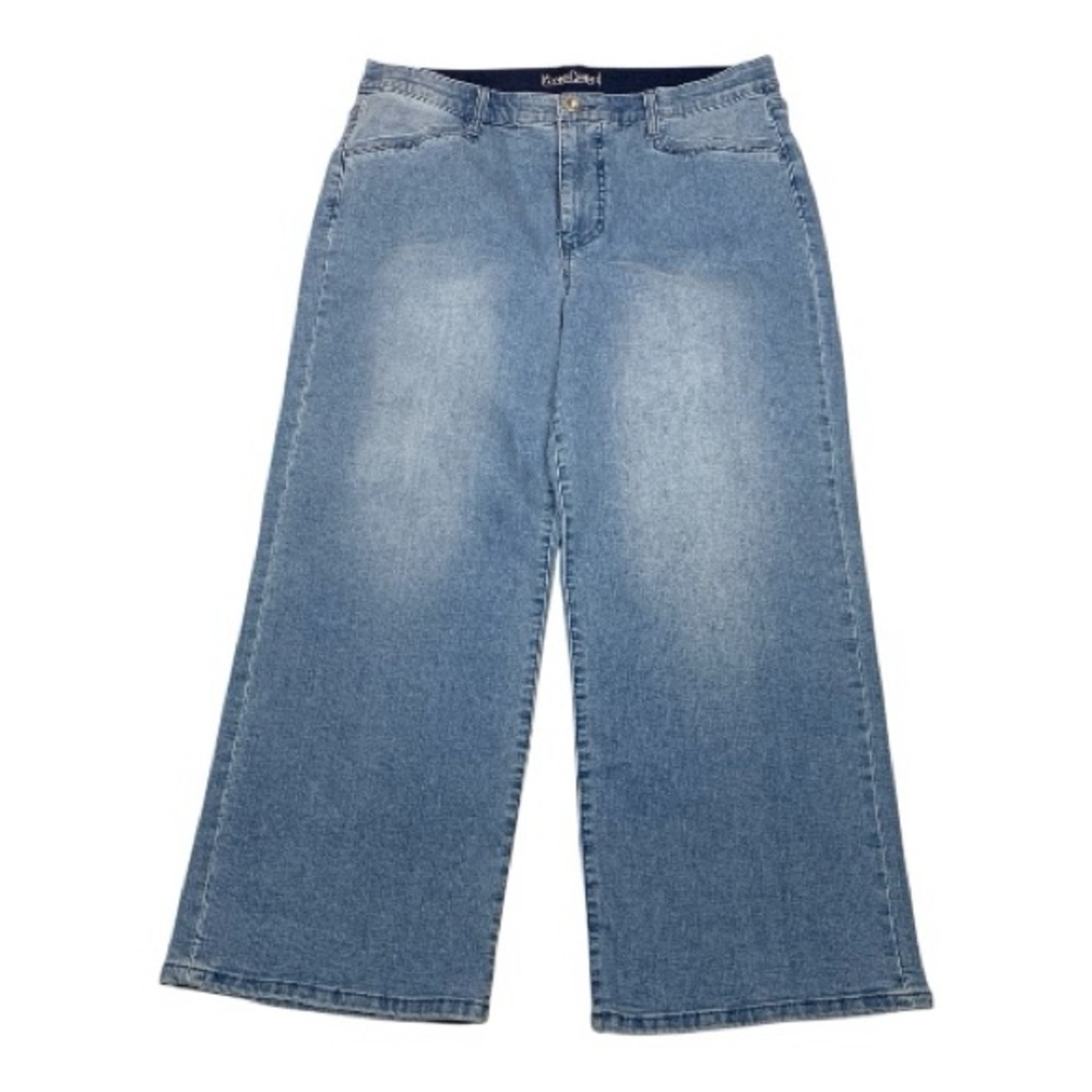 Wynne‎ Denim Cropped Ankle Jeans Performance Stretch Cotton Blend Size 14